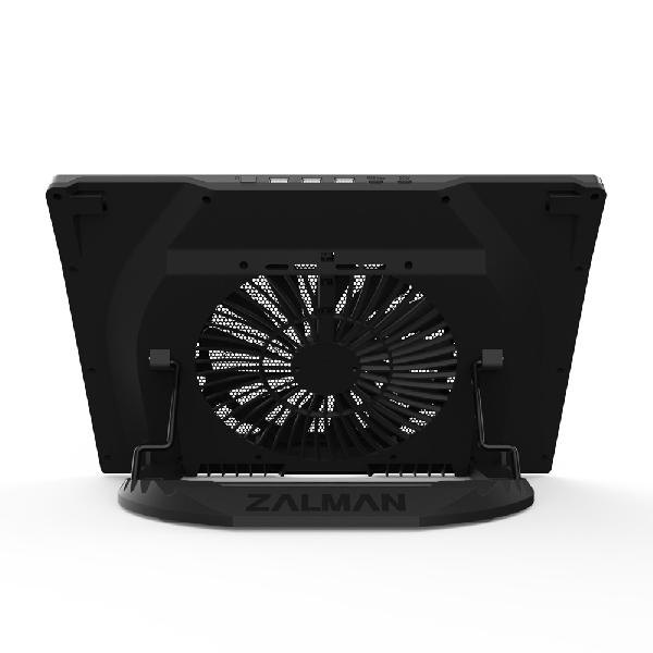 Zalman ZM-NS3000 - High Performance Notebook Cooling Stand/ 200mm Fan/ 4 level angle adjustment/ 3Modes Fan speed & White LED control/ Ports : USB 2.0 x 3, USB Type-C Data x 1 & Power x 1/ 760rpm plm10%/ Up to 17