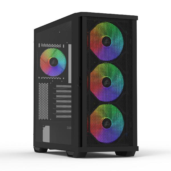 Zalman Z10 PLUS - ATX Mid-Tower Case/ Pre-installed fan: 3x 140mm ARGB(Front), 1x 120mm ARGB(Rear)/ T/G Side Panel, Mesh Front Panel/ Convenient Sliding Dust Filter at Front/ 1x USB Type-C applied/ GPU Support Brace Included/ Dimension : 481 x 220 x