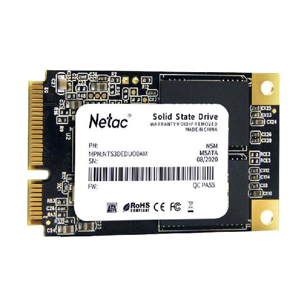 Netac N5M mSATA SATAIII 3D NAND SSD 256GB, R/W up to 540/490MB/s