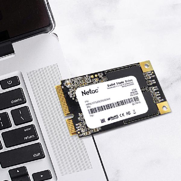 Netac N5M mSATA SATAIII 3D NAND SSD 256GB, R/W up to 540/490MB/s