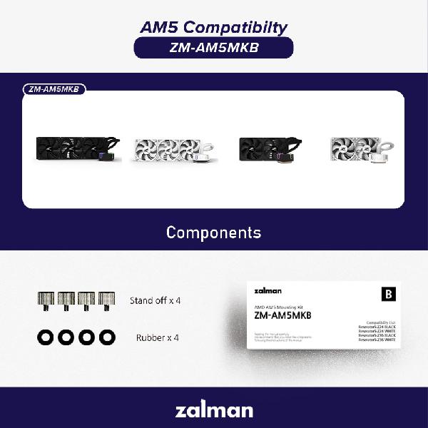 Zalman ZM-AM5MKB, AMD, mounting kit / bracket for Reserator 5 Zxx series