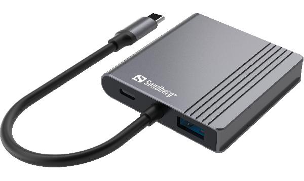 Sandberg USB-C Dock 2xHDMI+USB+PD