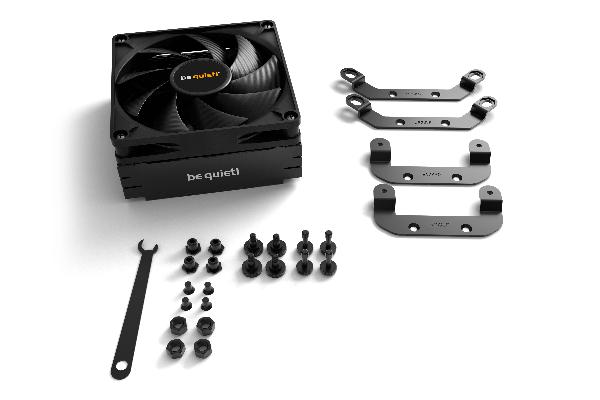 Be quiet! PURE ROCK LP, Intel: 1700 / 1200 / 1150 / 1151 / 1155, AMD: AM5 / AM4, 92 x 92 x 45mm, 100W TDP, 4-pin PWM, 50 / 75 / 100% PWM 13.3 / 23.8 / 30.6 dB