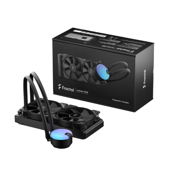 Fractal Design Lumen S24 v2 AIO Watercooler, 2 x Aspect 12 PWM fan, AM4/5, S1700, S1200