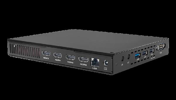 Giada MiniPC barebone D612, Intel Core i3-1215U (2P/4E), 190x149x26mm, UHD Graphics, 2x SO-DIMM DDR4, 1x M.2 Storage, 1 x M.2 WiFi 1x M.2 4G, SIM slot, 1xUSB3.2 Gen2, 2xUSB2.0, 1xUSB-C 3.2 Gen2, 1x RS232, 4 x HDMI 2.0, i219 GBit Lan