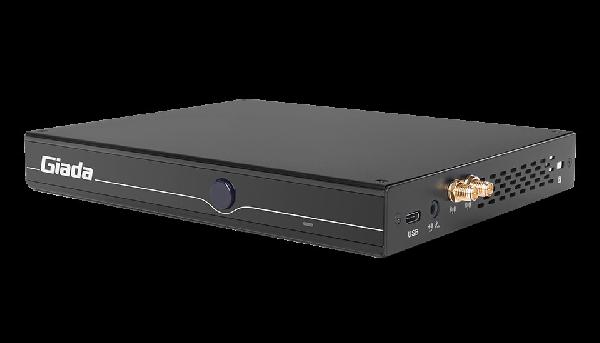 Giada MiniPC barebone D612, Intel Core i5-1235U (2P/8E), 190x149x26mm, Iris Xe Graphics, 2x SO-DIMM DDR4, 1x M.2 Storage, 1 x M.2 WiFi 1x M.2 4G, SIM slot, 1xUSB3.2 Gen2, 2xUSB2.0, 1xUSB-C 3.2 Gen2, 1x RS232, 4 x HDMI 2.0, i219 GBit Lan