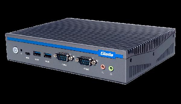 Giada MiniPC barebone DF612 i3-1215U, Fanless, 2xSO-DIMM DDR4, M2 for SSD, M2 for WiFi, 2xGBit LAN i219 RTL8111H, M.2 for 4G, SIM-Card slot, 4x USB3.2 Gen2, 1 x USB-C 3.2 Gen2, 2 x USB2.0, 1xDP 8K, 2x HDMI 4K, audio, 2 x COM