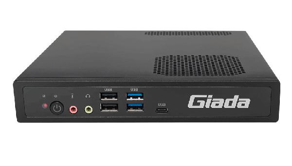 Giada miniPC Barebone BQ612, Intel H610 chipset,suport 12/13th gen CPU < 65W (no CPU included), 2 x SO-DIMM DDR4 3200, 2.5 SATA + M.2, 2 x GBit LAN RTL8111H,2 x USB3.2 Gen1, 6 x USB2.0 + 1 x USB Type-C3.2 Gen1, DP, HDMI, VGA, 1x Com, Audio, JAHC