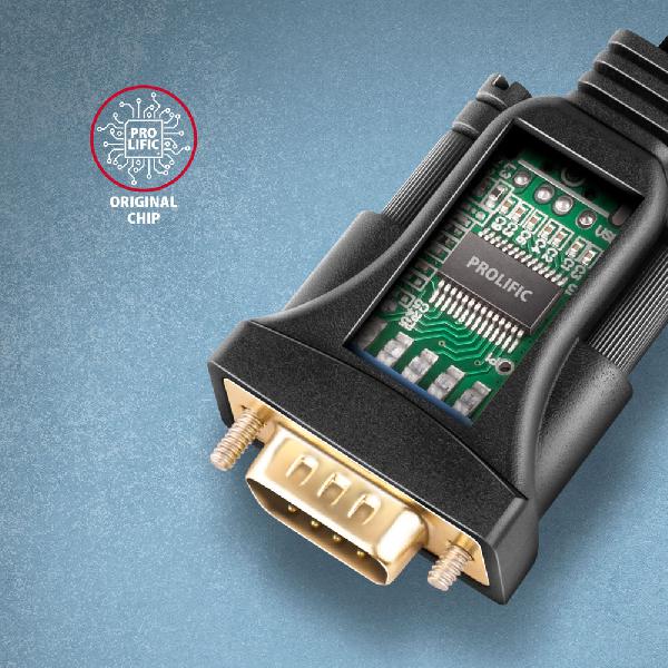 AXAGON ADS-1PSN USB-A 2.0 - serial RS-232 DB9-M Prolific adapter / cable 1.5m