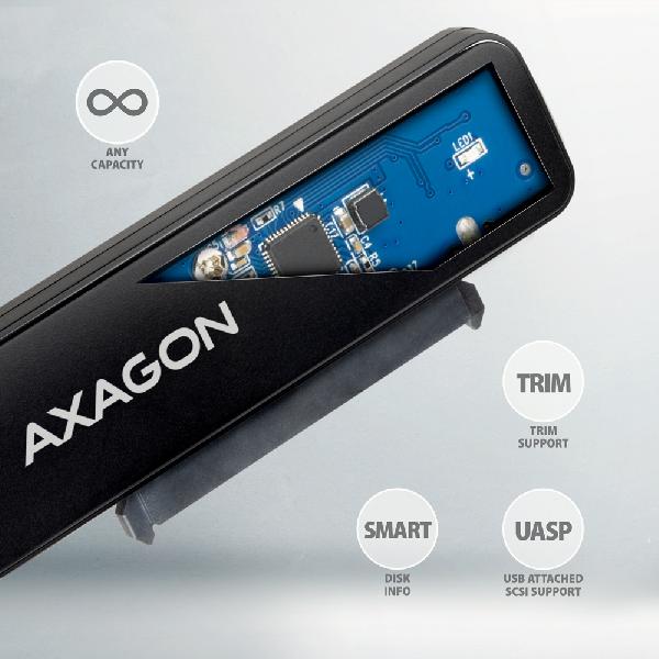 AXAGON ADSA-FP2A USB-A 5Gbps - SATA 6G, 2.5 SSD/HDD SLIM adapter