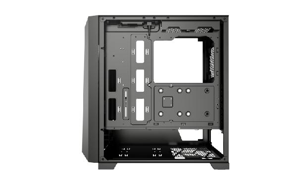 Xilence Xilent X Black, ATX tempered glass window, mesh front case, 3 x 120 mm ARGB front fan and 1 x 120 mm PWM rear fan included