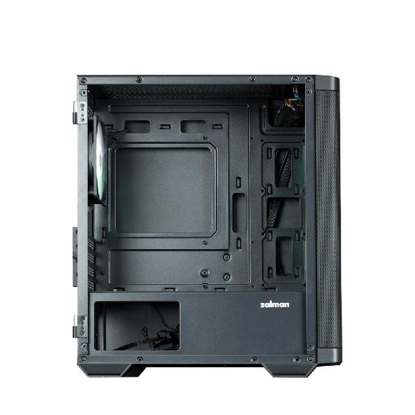 Zalman M4 Black micro-ATX front Mesh, side Tempered Glass case, ARGB controller, included 4 x 120 mm ARGB Fan, 1 x 3.5, 2 x 2.5 , 385(D) x 208(W) x 425(H)mm