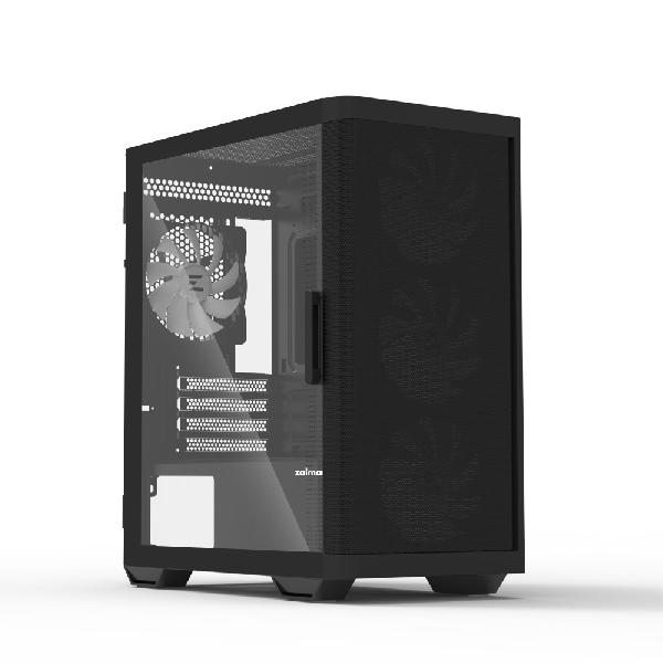 Zalman M4 Black micro-ATX front Mesh, side Tempered Glass case, ARGB controller, included 4 x 120 mm ARGB Fan, 1 x 3.5, 2 x 2.5 , 385(D) x 208(W) x 425(H)mm