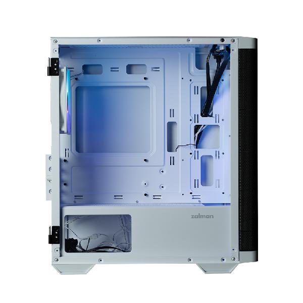 Zalman M4 White micro-ATX front Mesh, side Tempered Glass case, ARGB controller, included 4 x 120 mm ARGB Fan, 1 x 3.5, 2 x 2.5 , 385(D) x 208(W) x 425(H)mm