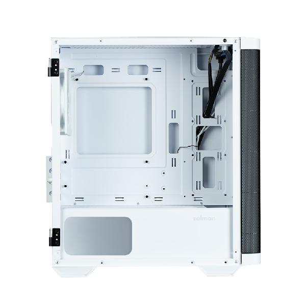 Zalman M4 White micro-ATX front Mesh, side Tempered Glass case, ARGB controller, included 4 x 120 mm ARGB Fan, 1 x 3.5, 2 x 2.5 , 385(D) x 208(W) x 425(H)mm