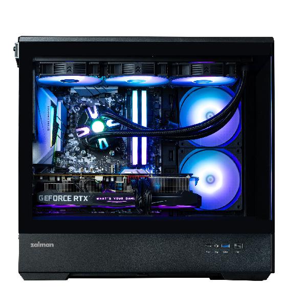 Zalman P30 Black micro-ATX Tempered Glass Panoramic View, 3 x 120 mm ARGB Fan included, 2 x 3.5, 1 x 2.5, 453(D) x 235(W) x 429(H)mm
