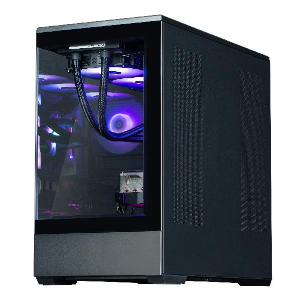 Zalman P30 Black micro-ATX Tempered Glass Panoramic View, 3 x 120 mm ARGB Fan included, 2 x 3.5, 1 x 2.5, 453(D) x 235(W) x 429(H)mm