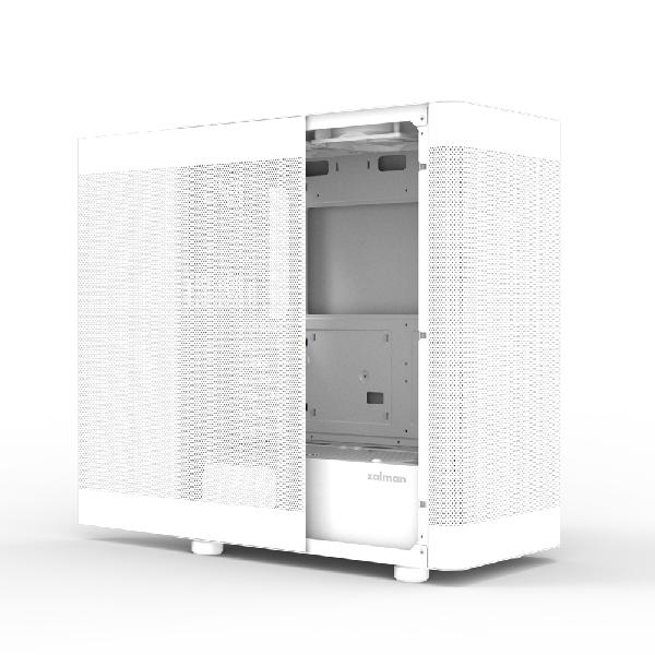 Zalman I4 White, ATX Mid Tower PC Case, Optimized air cooling with Six 120mm fans and Mesh front & Mesh side panel, Pre-installed fan: 6 x 120mm fan, (3 in front, 2 in top & 1 in rear), front & side dust filters, support 120/240/280/360mm AIO Water Coole