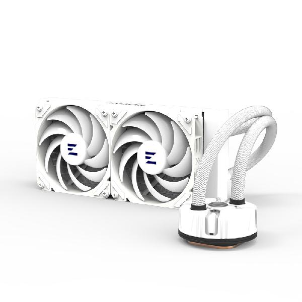 Zalman Reserator5 Z24 ARGB White, CPU Liquid Cooler 240mm Radiator (2 x 120 mm ARGB Fan), ARGB pump, Dual Blade Pump