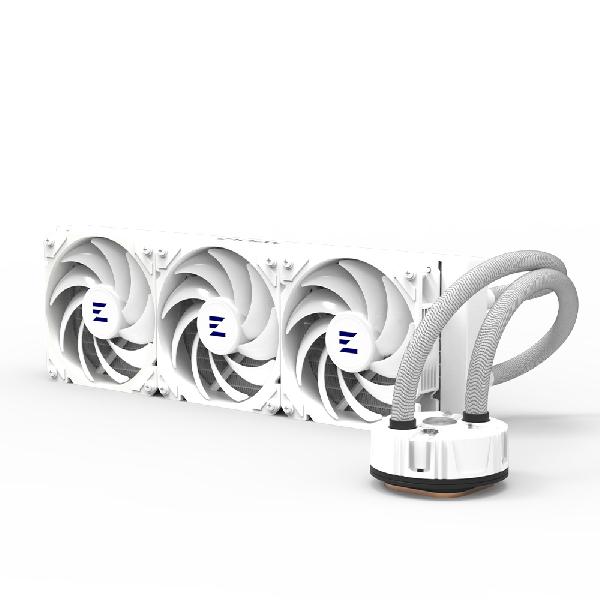 Zalman Reserator5 Z36 ARGB White , CPU Liquid Cooler 360mm Radiator (3 x 120 mm ARGB Fan), ARGB pump, Dual Blade Pump