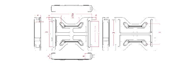 Giada VESA mount JZ183, VESA 75/100 F106D/F110D/D61X/DM8/DM6/I39B/F108D (support D612 and higher)