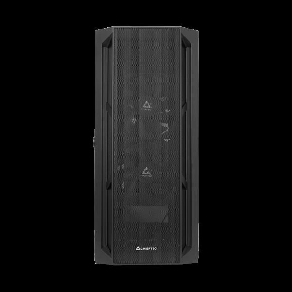 Chieftec Apex Air // Black, E-ATX Gaming case, T Glass w/ Mesh front panel, 3 x PWM Fan