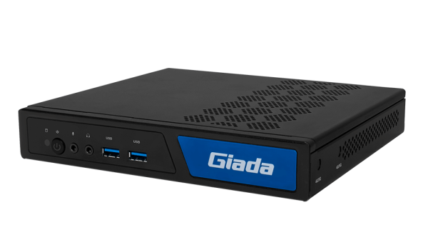 Giada miniPC Barebone BQ614, Intel H610, 12/13/14th gen CPU < 65W (no CPU inc.), 2 x SO-DIMM DDR5 5600, 2.5 SATA + M.2, GBit LAN RTL8111H, 1 x 2.5 GBit LAN I226-V,2 x USB3.2 Gen1, 4 x USB2.0 2 xUSB3 + 1 x USB Type-C 3.2 Gen2,DP, HDMI, 1x Com, Audio, JAHC