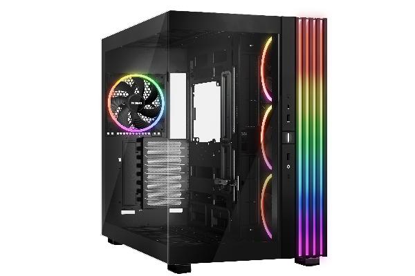 be quiet! Light Base 900 FX Black Panoramic tempered glass E-ATX Case, 2x 420 mm Radiator Support, 532 x 326 x 465, front ARGB strip, MB with backconnector support, 2 x ARGB+fan hub, Side 3 x Light Wings Reversed 140mm PWM, Rear 1 x Light Wings 140mm PWM