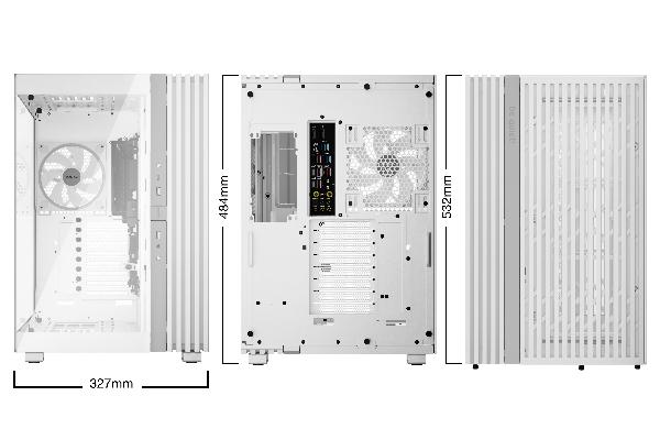 be quiet! Light Base 900 FX White Panoramic tempered glass E-ATX Case, 2x 420 mm Radiator Support, 532 x 326 x 465, front ARGB strip, MB with backconnector support, 2 x ARGB+fan hub, Side 3 x Light Wings Reversed 140mm PWM, Rear 1 x Light Wings 140mm PWM