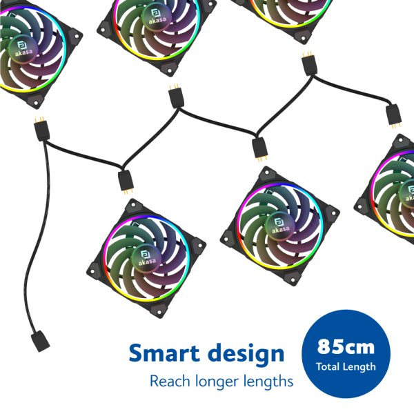 Akasa 1-To-6 aRGB LED splitter cable