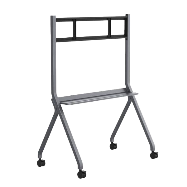 Synetech verrijdbare interactieve schermstandaard (max 86 inch) met vergrendelsysteem en handige legplank voor accessoires