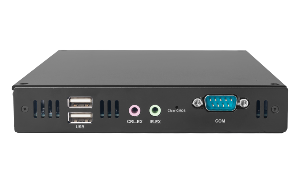 Giada MiniPC barebone DM6-R, AMD Ryzen R2314, 4C/4T, 4 x HDMI, 2 x DDR4 2400 SO-DIMM, 1 x m.2 PCIe x4 (2280) for SSD, 1x m.2 (2230) for wifi, 1 x GigaBit LAN, 2x USB3.1, 2 x USB2