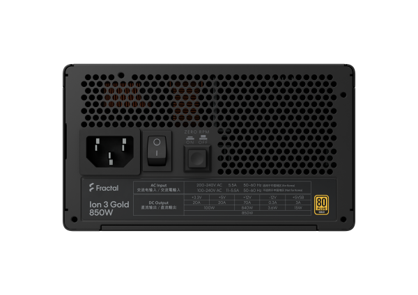 fractal design Ion 3 Gold 850W Black