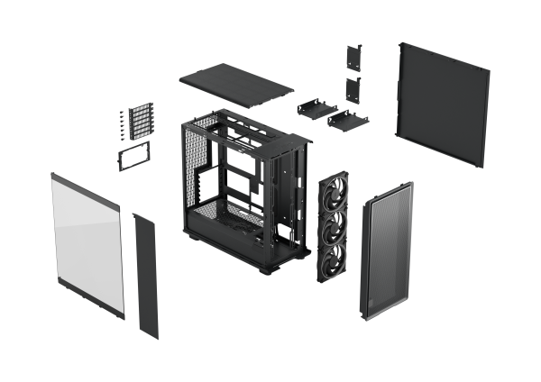 Fractal Design Epoch XL Black TG RGB Light tint