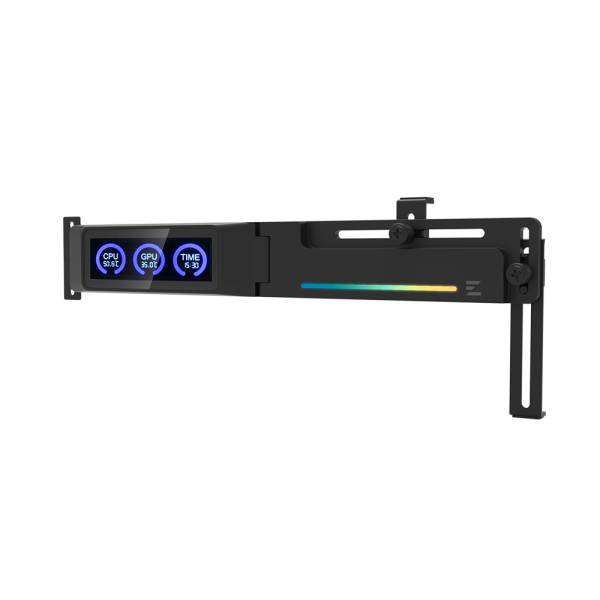 Zalman ZM-VS3 DS Black GPU Holder with ARGB and LCD Display