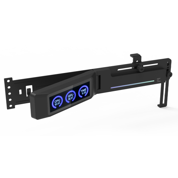 Zalman ZM-VS3 DS Black GPU Holder with ARGB and LCD Display