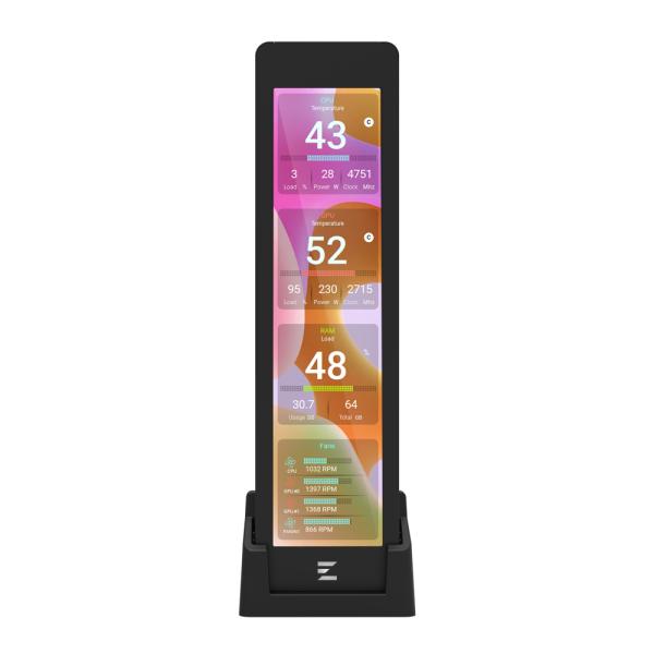 Zalman ZM-MF916 Black, 9.16 , 1920x462 LCD Screen, inside our outside case