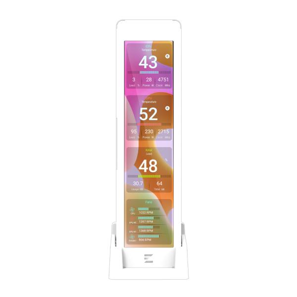 Zalman ZM-MF916 White, 9.16 , 1920x462 LCD Screen, inside our outside case