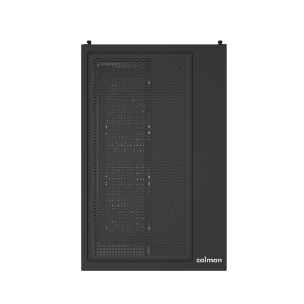 Zalman D30 Black, mATX Mid-Tower PC Case, Dual-Chamber Case with a panoramic view, Seamless Tempered glass at front & left side, Optimal side fan direction for efficient cooling, 1x 120mm ARGB fan at rear, 2x 120mm