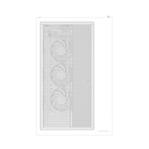 Zalman D40 White, ATX Mid-Tower PC Case, Dual-Chamber Case with a panoramic view, Seamless Tempered glass at front & left side, Optimal side fan direction for efficient cooling, 1x 120mm ARGB fan at rear, 3x 120mm