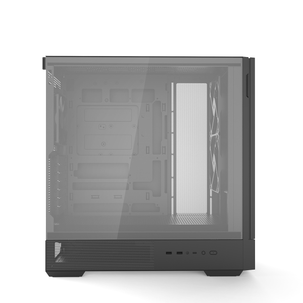 Zalman Z20 DS Black, ATX Mid-Tower PC Case, built-in 15.6 IPS LCD Display, 1x 120mm Black fan at rear, 2x 140mm Black fan at front, USB3.1 Type-C port