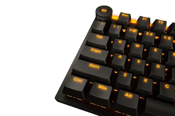 be quiet! Light Mount TKL compact Keyboard, Silent Tactile Switches, US-ANSI layout, 3D Media Wheel, ARGB, Swappable 5-pin MX switches