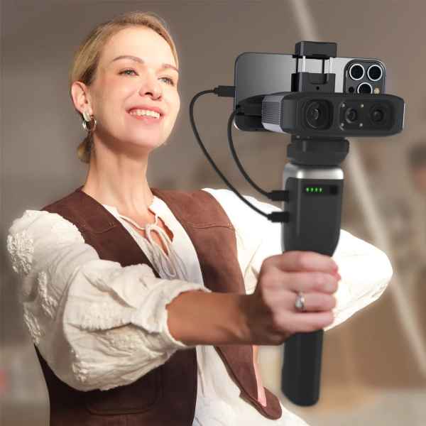 3dmakerpro 3D Scanner Moose Lite Standard Accuracy: 0.05mm, Resolution: 0.1mm,Monochrome texture camera