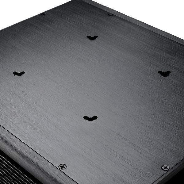 Akasa Euler M v2, Fanless solid Aluminium THIN Mini ITX Case, VESA Mountable, 120W PSU, needs 19v depending on mainboard