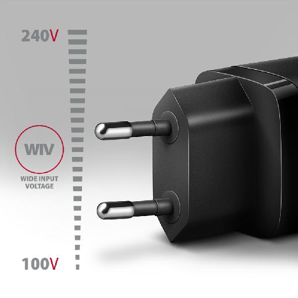 AXAGON ACU-PQ20 wall charger QC3.0/AFC/FCP + PD type-C, 20W, black