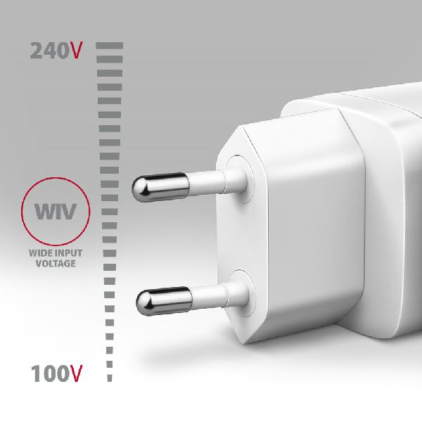 AXAGON ACU-PQ20W wall charger QC3.0/AFC/FCP + PD type-C, 20W, white