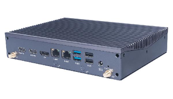 Giada MiniPC barebone AE613 Core i3-1315U , Fanless, Extreme Temperature, 2xSO-DIMM DDR4, M-key M.2 for SSD, M2 for WiFi, Intel i219 + i210 Lan, SIM-Card slot, 2x USB2.0, 4x USB3 , 1xDP, 2x HDMI, audio, 1 x RS232, 1 x RS232/422/485