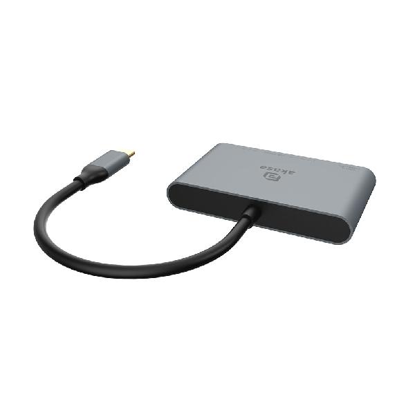 Akasa USB Type-C 4-In-1 Hub, 10Gbps, 100W PD