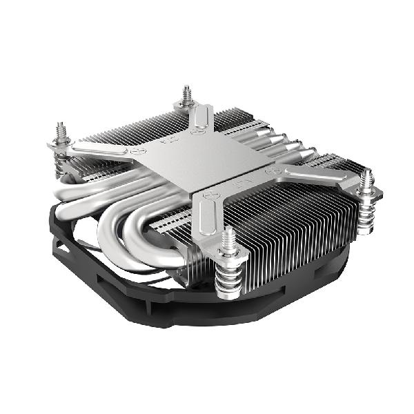 Akasa ALUCIA H4A, Low profile AMD AM5/AM4 4 heatpipes CPU cooler, max 95 Watt TDP