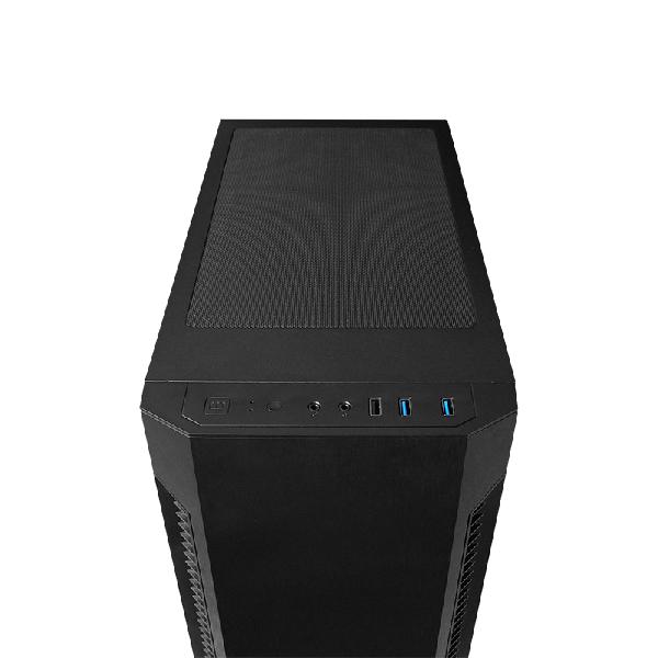 Chieftec Elox // Black , 2x USB3.2 Gen 1, 1x USB2.0